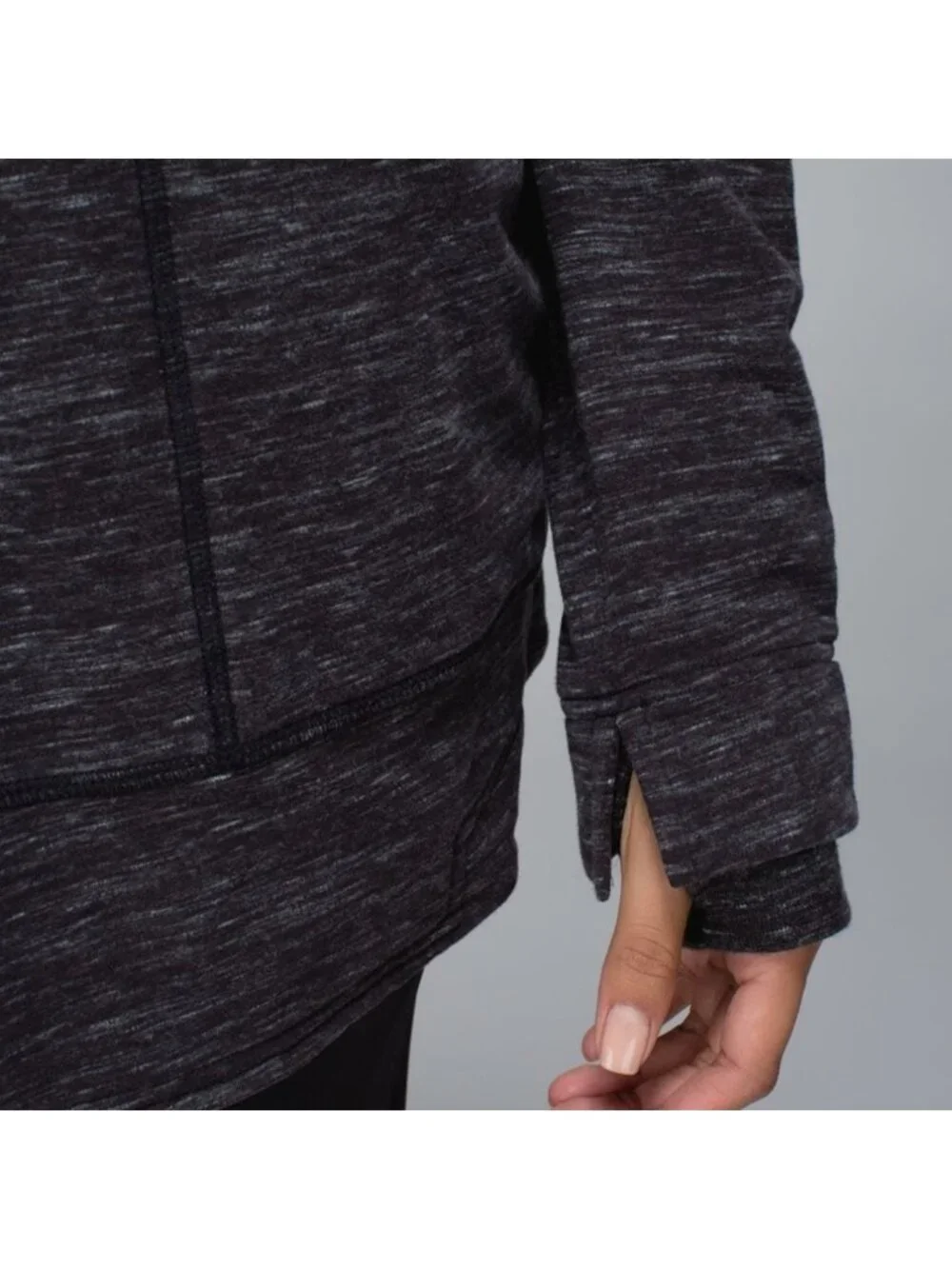 Lululemon Find Your Centre Wrap Heathered Marled Black / Black